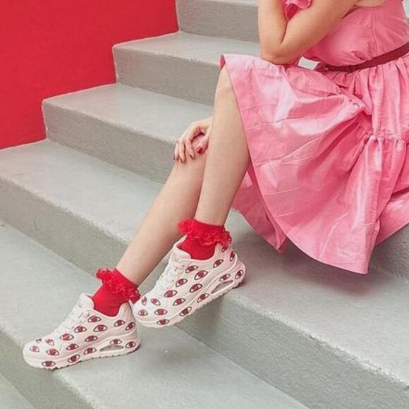 Skechers x Ricardo Cavolo uno many eyes tennis shoes size 8 - Picture 2 of 7